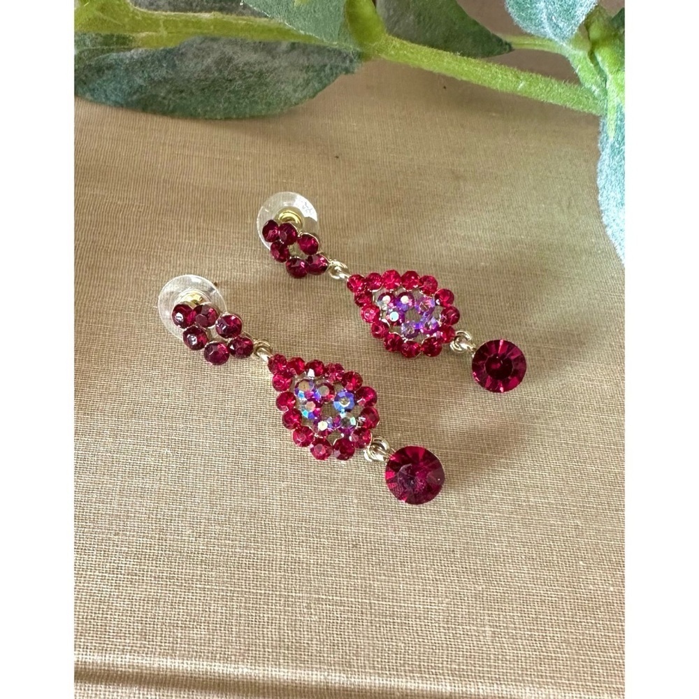 Rhinestone chandelier earrings